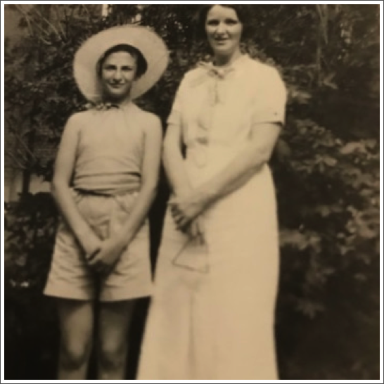 The ninth child Bertha Olive Harper who married Clifford Skiffington and her daughter Mary Elizabeth. They lived-in Winnipeg, Manitoba.